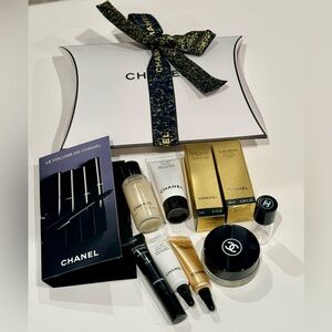 CHANEL beauty Samples - Sublimage Lotion + Eye Cream, Le Lift Serum, Mascara